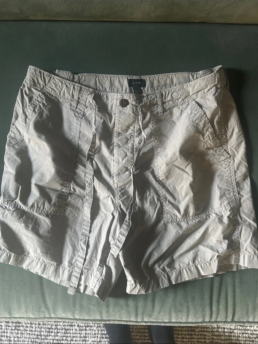 J. Crew Men’s Light Gray Drawstring Hybrid Shorts